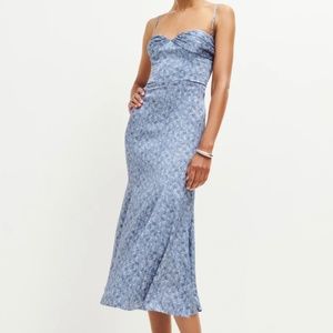 NWOT Reformation Hensley Satin Dress Size 0